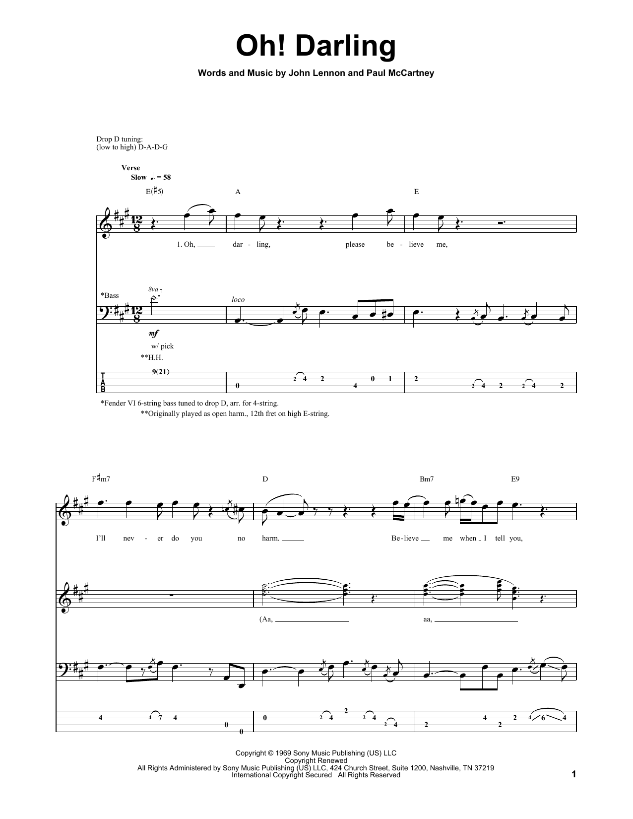 Produktbild zu:  Oh! Darling - The Beatles