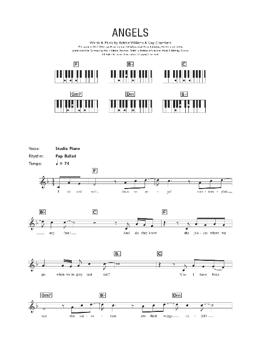 Produktgalerie: Seite 1 von 1 Angels, Robbie Williams, Melodieinstrument