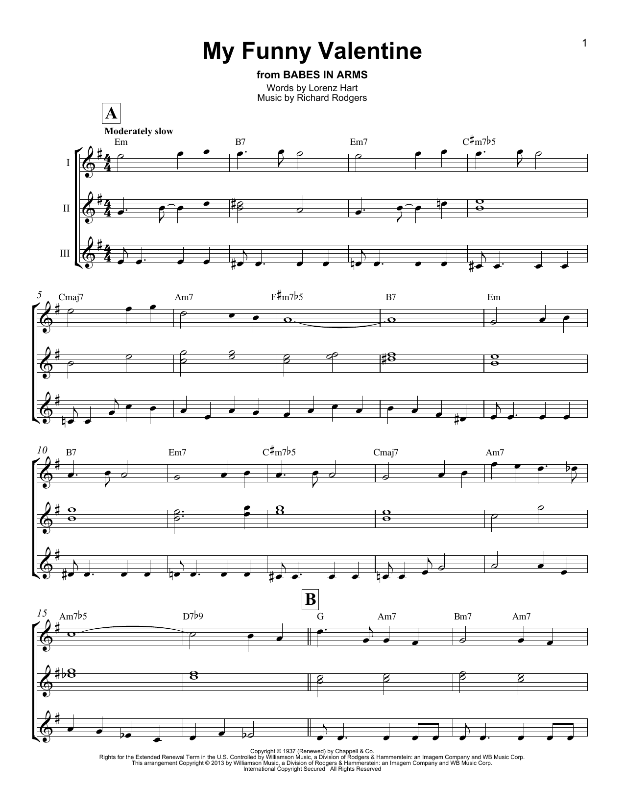 Product gallery: Page 1 of 1 My Funny Valentine, Rodgers & Hart