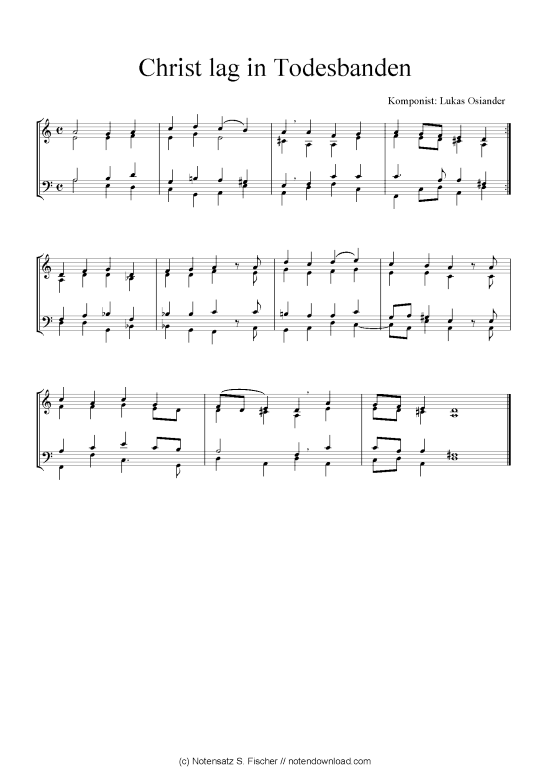 Produktbild zu: Christ lag in Todesbanden Lukas Osiander