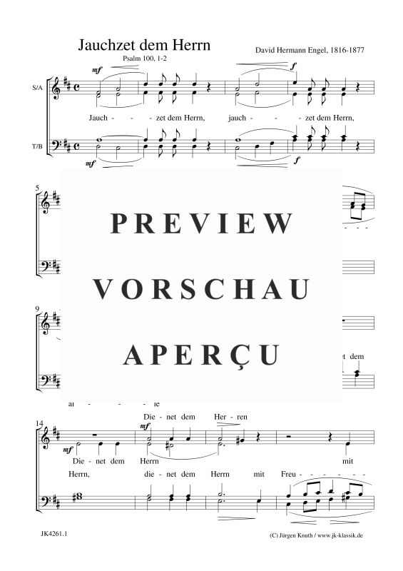 gallery: Jauchzet dem Herrn, , Gemischter Chor