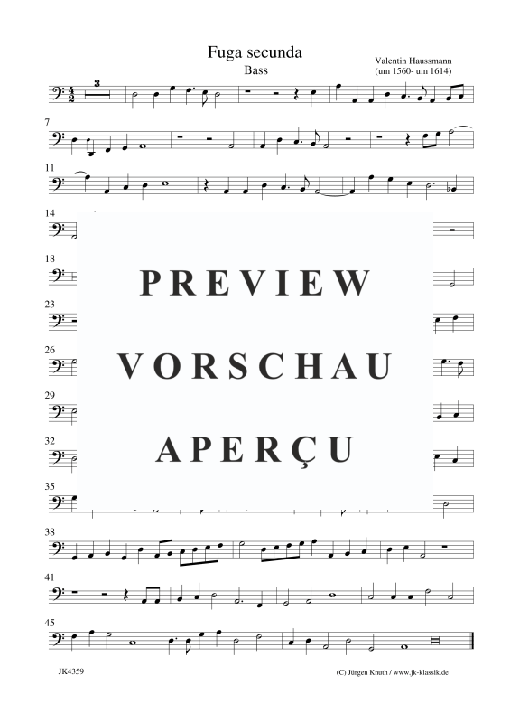 Produktgalerie: Seite 9 von 9 Fuga secunda, , Gemischtes Ensemble für 4 diverse Instrumente