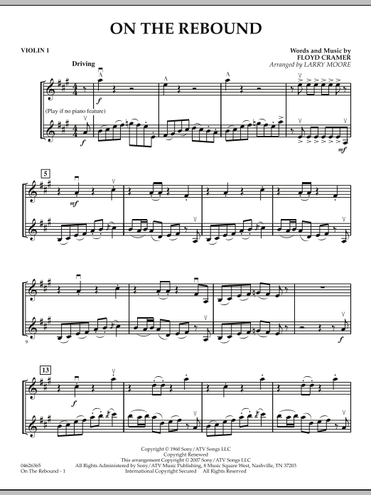 Produktbild zu: On the Rebound - Violin 1