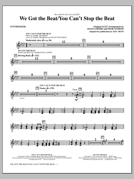 Produktbild zu: We Got The Beat / You Can't Stop The Beat - Synthesizer