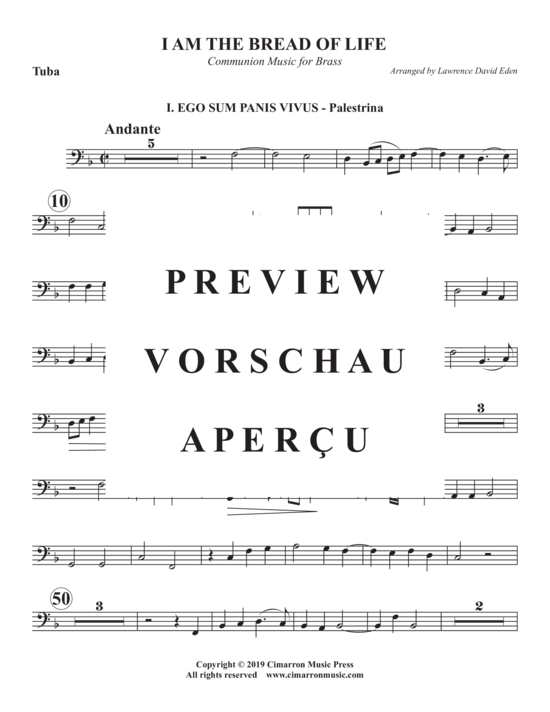 Produktgalerie: Seite 16 von 17 I Am the Bread of Life , , (Blechbläser Quintett)