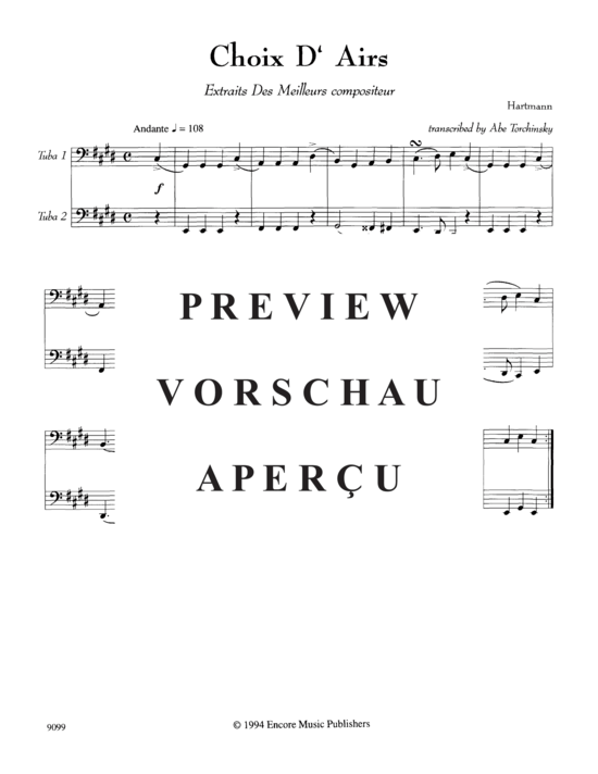 Product gallery: Page 3 of 16 Choix D´Airs , , (Tuba Duet)