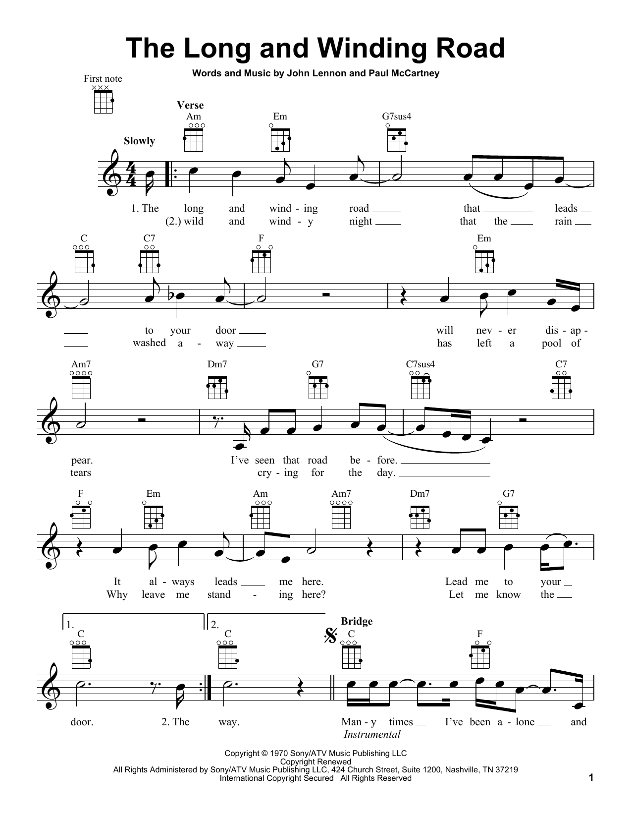 Product gallery: Page 1 of 1 The Long And Winding Road, The Beatles