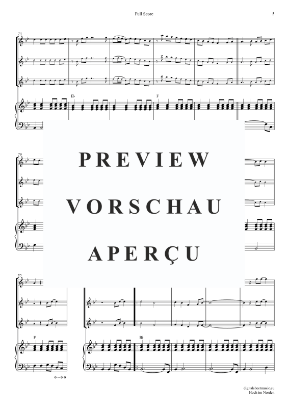 Produktgalerie: Seite 6 von 11 Hoch im Norden, Santiano, (Flöten Trio + Klavier)