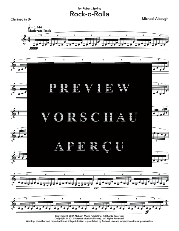Product gallery: Page 6 of 11 Rock-o-Rolla, , (Klarinette Solo)