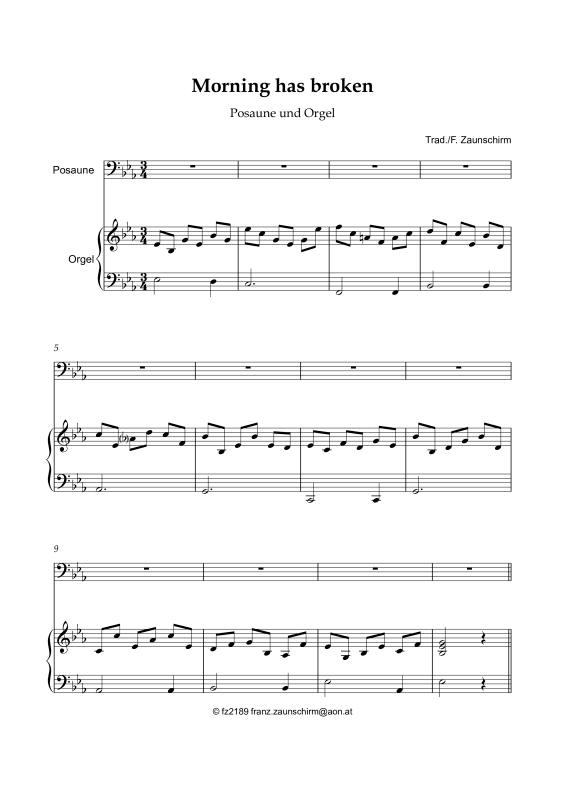 Produktbild zu: Morning has brokenTraditonal