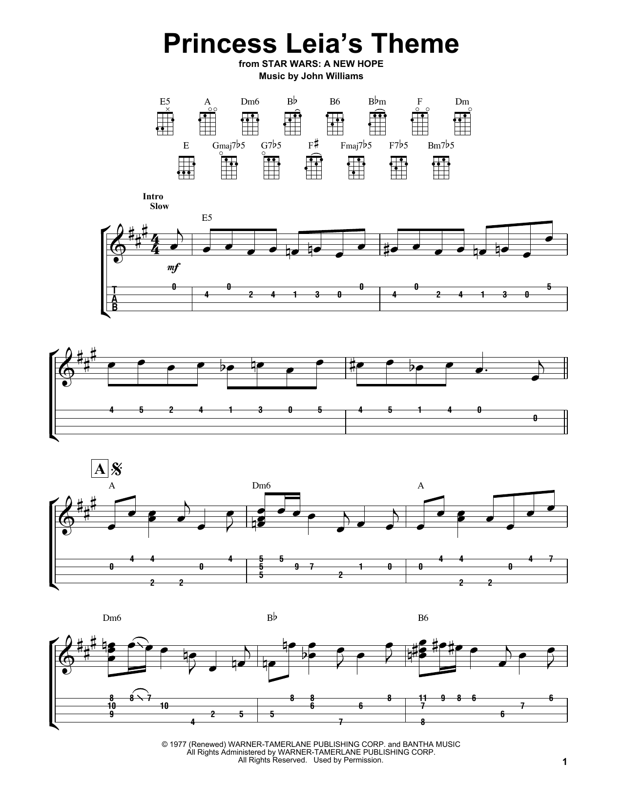 Product gallery: Page 1 of 1 Princess Leia's Theme, John Williams