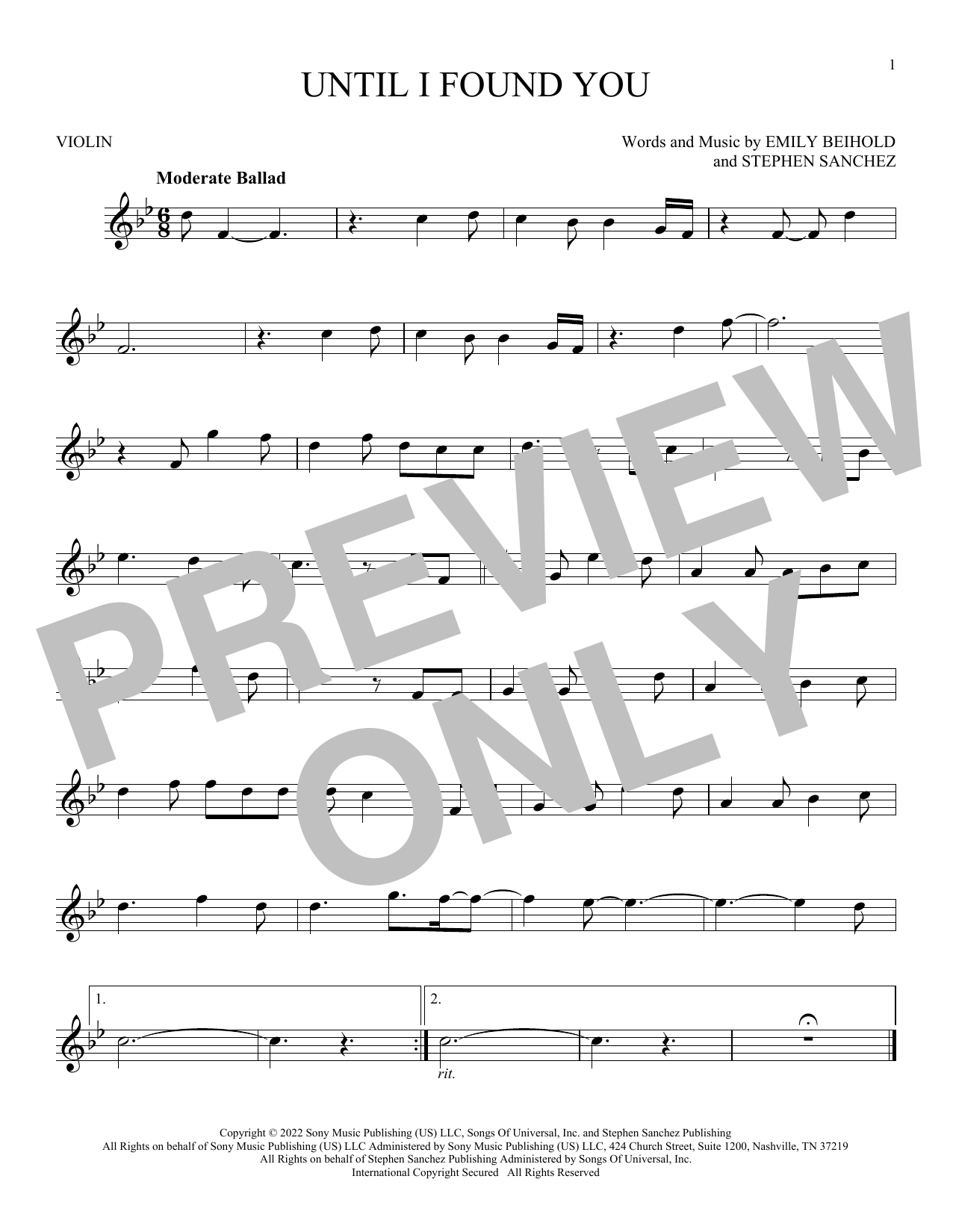 Product gallery: Page 1 of 1 Until I Found You, Stephen Sanchez