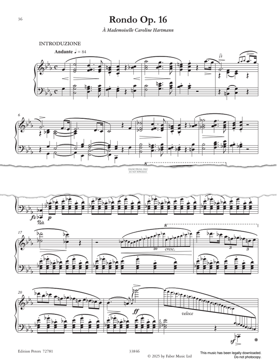 Produktgalerie: Seite 1 von 1 Rondo Op. 16, Frederic Chopin, Klavier