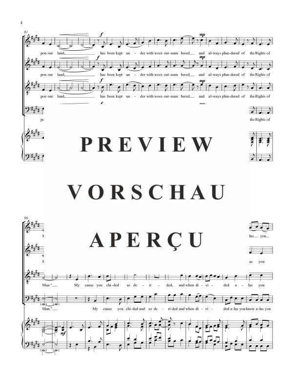 Produktgalerie: Seite 7 von 11 The Rights of Man, , Gemischter Chor