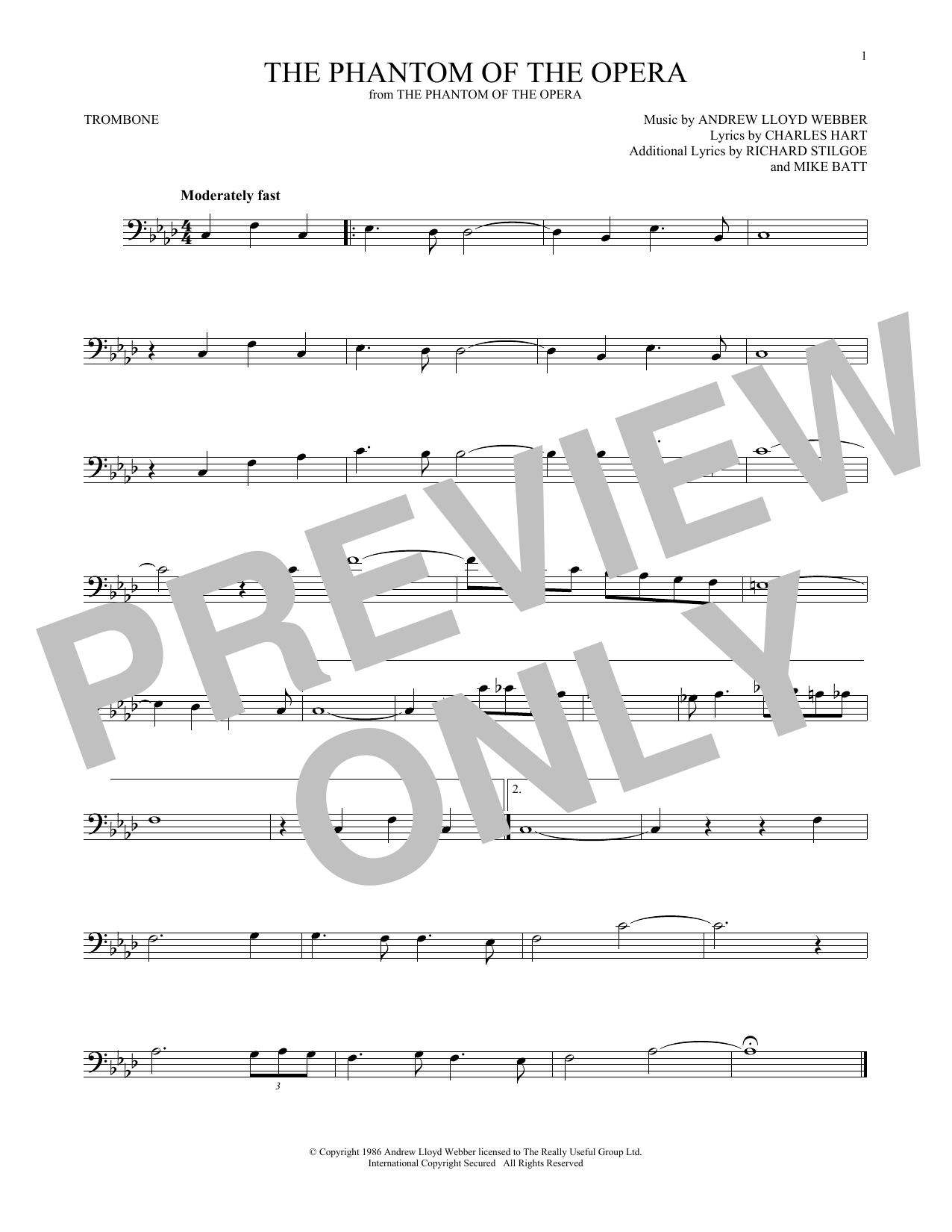 Product gallery: Page 1 of 1 The Phantom Of The Opera, Andrew Lloyd Webber