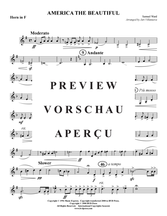 Produktgalerie: Seite 7 von 9 America the Beautiful , , (Blechbläserquintett)