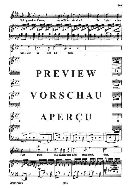 Product gallery: Page 4 of 5 Versunken D.715, , High Voice and Piano