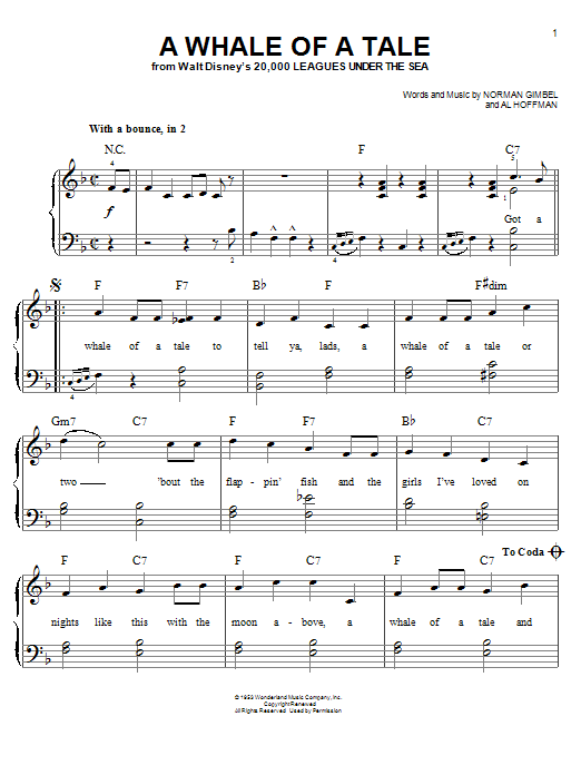 Produktbild zu: A Whale Of A Tale (from 20,000 Leagues Under The Sea)