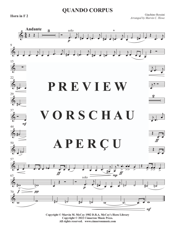 Product gallery: Page 9 of 11 Quando Corpus, , Horn Quartett