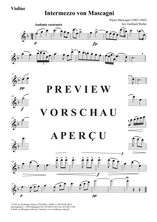 gallery: Intermezzo von Mascagni , , (Violine + Klavier)