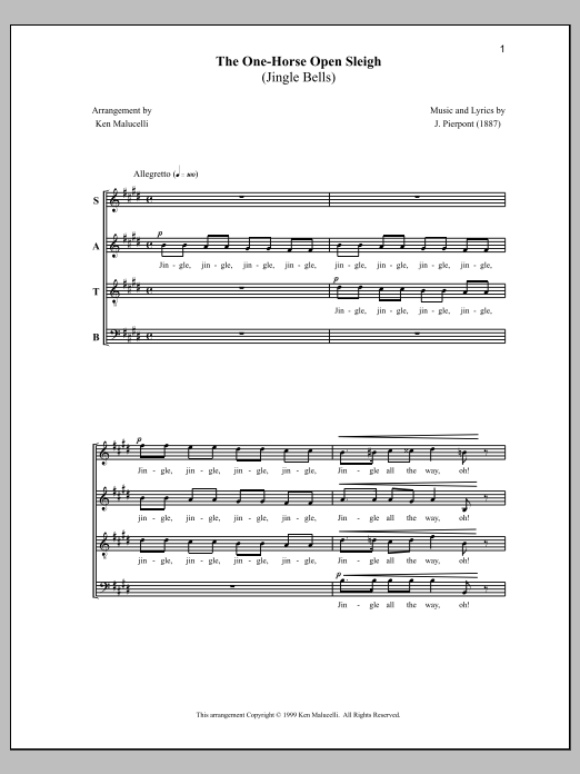 Product gallery: Page 1 of 1 The One-Horse Open Sleigh (Jingle Bells), Anne Raugh