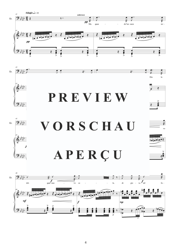 Produktgalerie: Seite 5 von 9 I Lombardi - (Act 2-III) - Ma quando un suon terribile, , Bass und Klavier