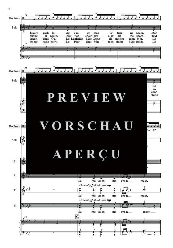 Produktgalerie: Seite 6 von 11 Mo Ghile Mear, , Tenor Solo, Gemischter Chor und Klavier