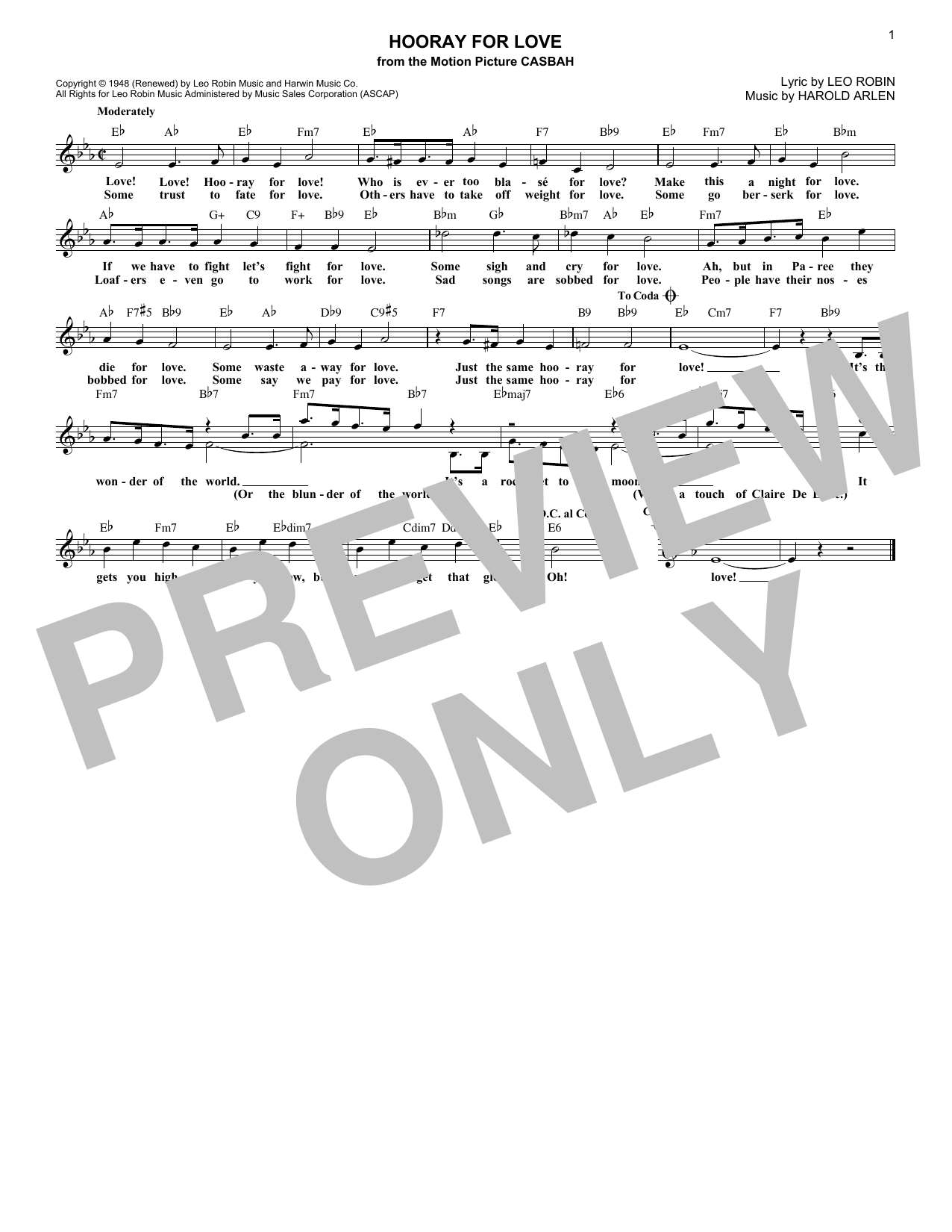Produktbild zu: Hooray For Love