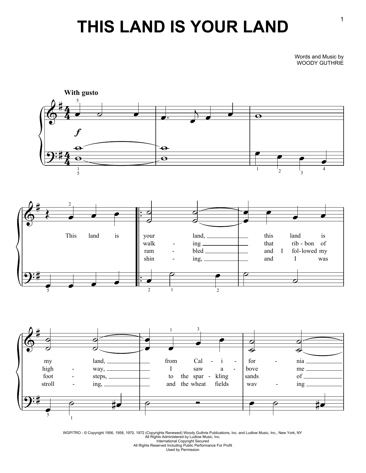 Product gallery: Page 1 of 1 This Land Is Your Land, Woody Guthrie