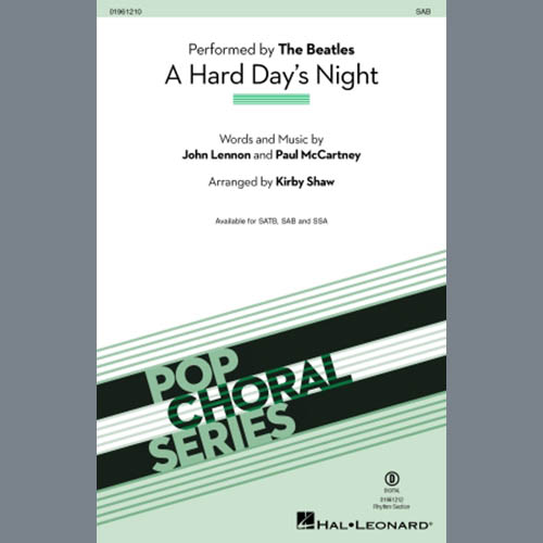 Produktbild zu: A Hard Day's Night (arr. Kirby Shaw)