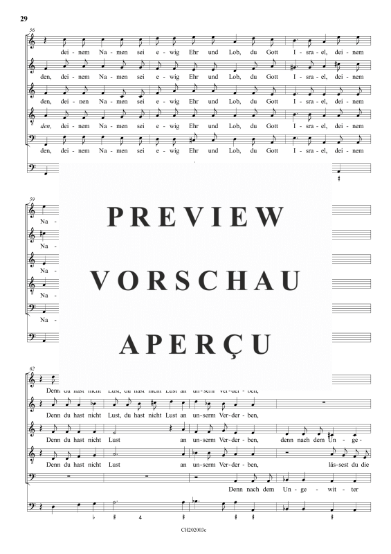gallery: Gott, du Gott Israel , , (Gemischter Chor)