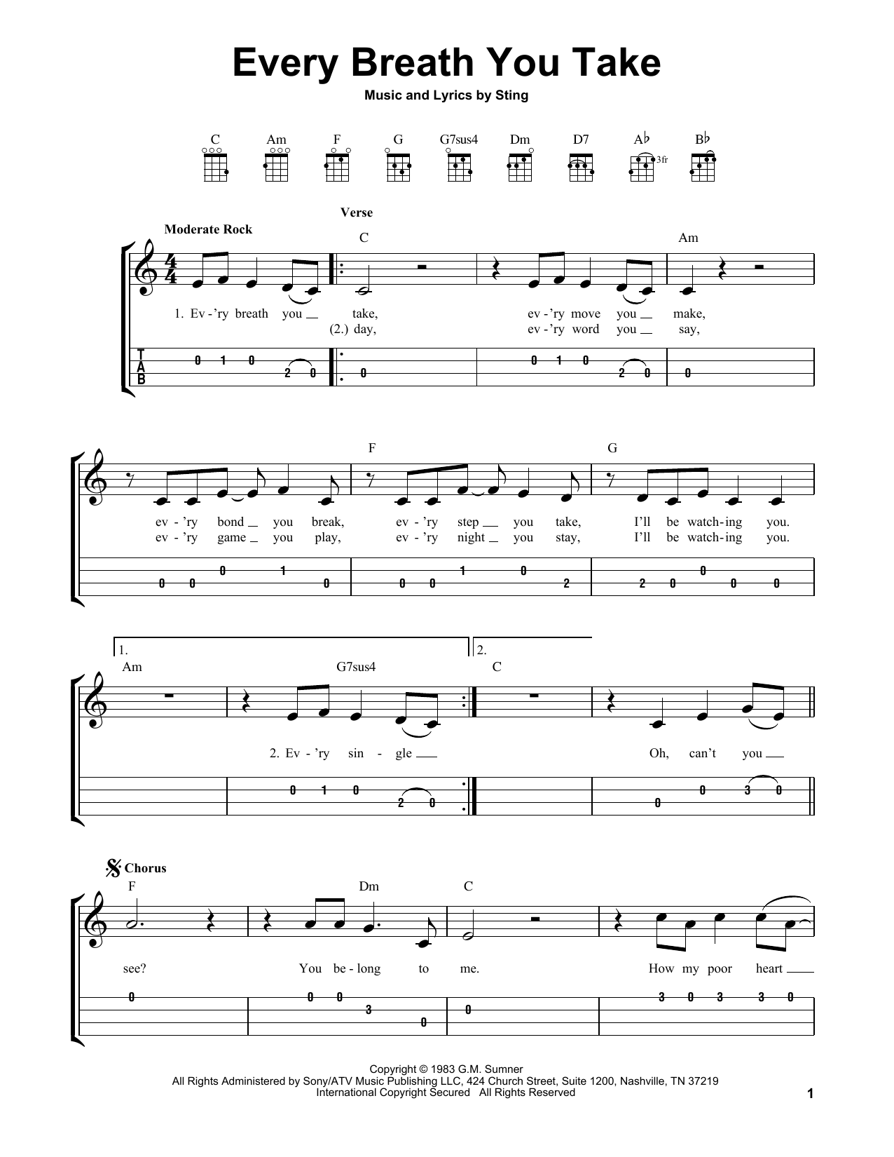 Product gallery: Page 1 of 1 Every Breath You Take, The Police