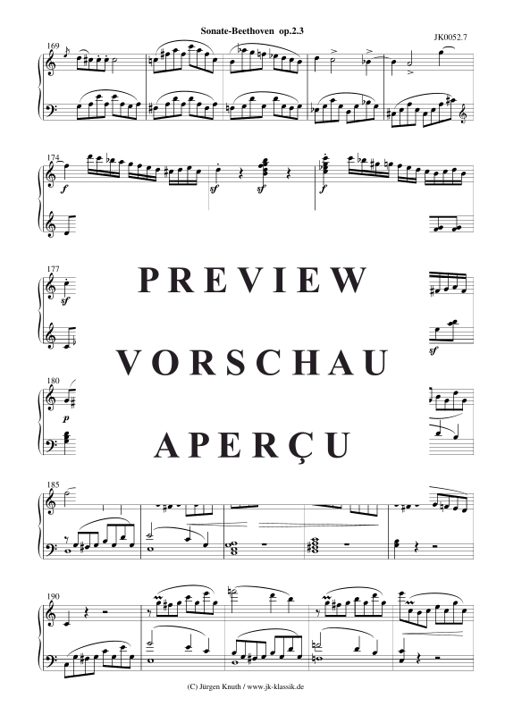 Produktgalerie: Seite 8 von 11 Sonate op.2 No.3 , , Klavier Solo