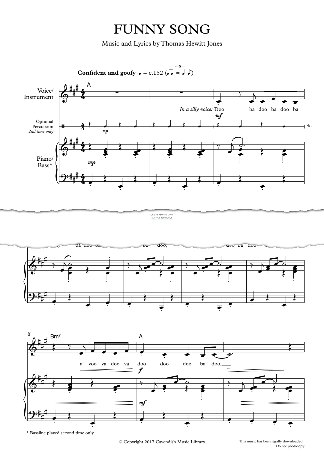 Produktgalerie: Seite 1 von 1 Funny Song, Thomas Hewitt Jones, Gesang, Gitarre, Klavier