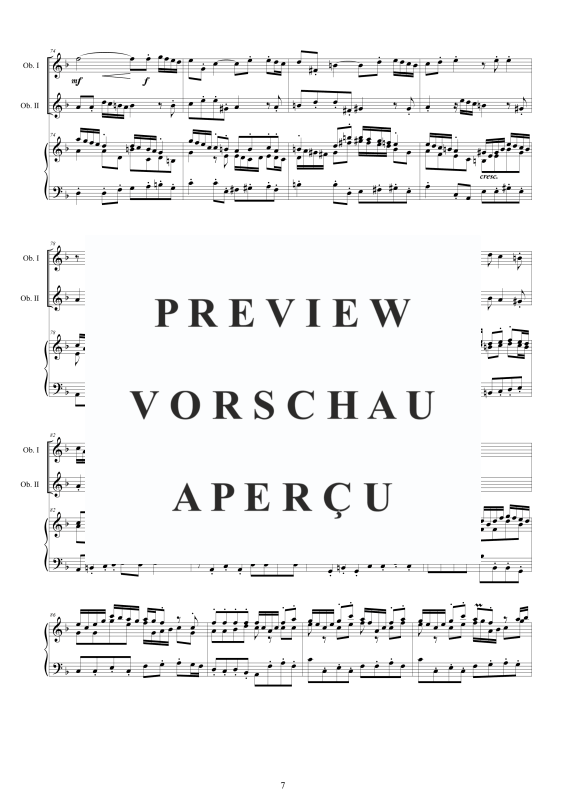 Product gallery: Page 8 of 11 Four Double Concertos Op.9, , 2 Oboes and Harpsichord