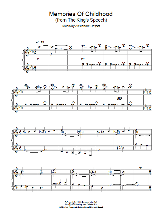 Product gallery: Page 1 of 1 Memories Of Childhood, Alexandre Desplat