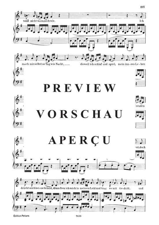 Product gallery: Page 3 of 4 Der blinde Knabe D.833, , Low Voice and Piano