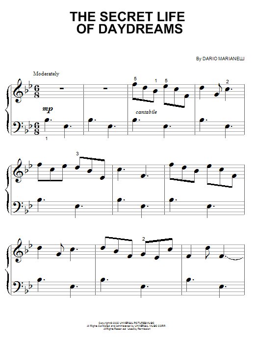 Product picture to:  The Secret Life Of Daydreams (from Pride And Prejudice) - Dario Marianelli