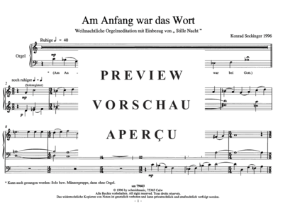 gallery: Am Anfang war das Wort , , (Orgel Solo)