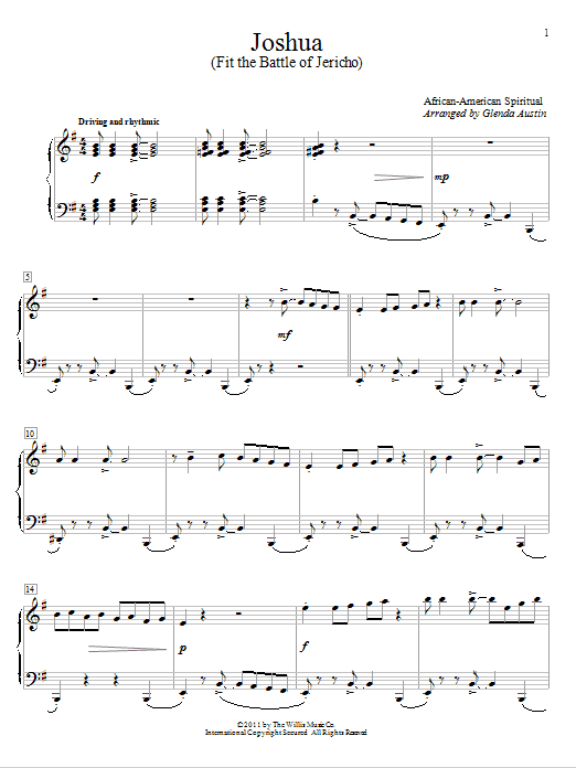 Produktbild zu: Joshua (Fit The Battle Of Jericho)
