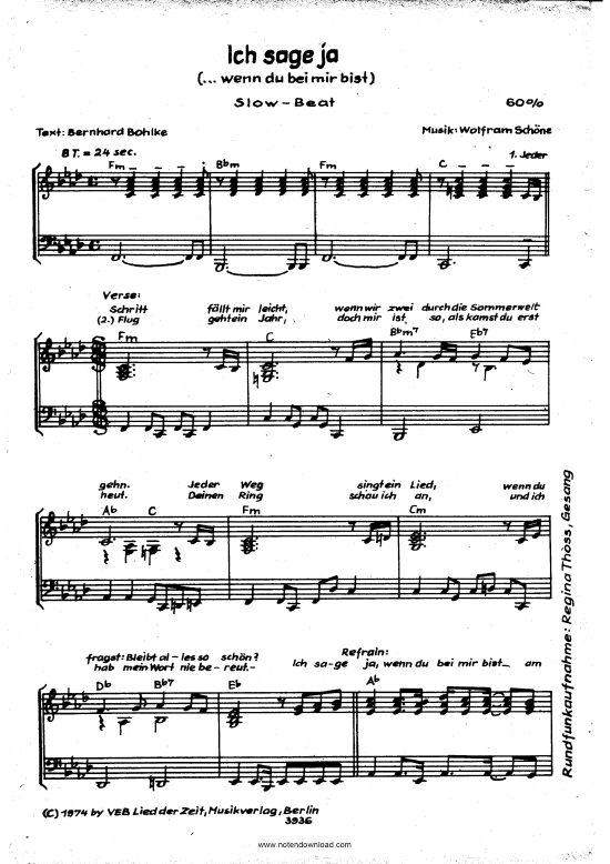 Produktbild zu: Ich sage jaRenate Holm (1958)