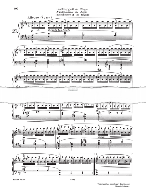 Produktbild zu: Allegro Study (Op. 740, No.27)