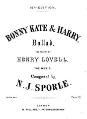 cover: Bonny Kate & Harry, N. J. Sporle
