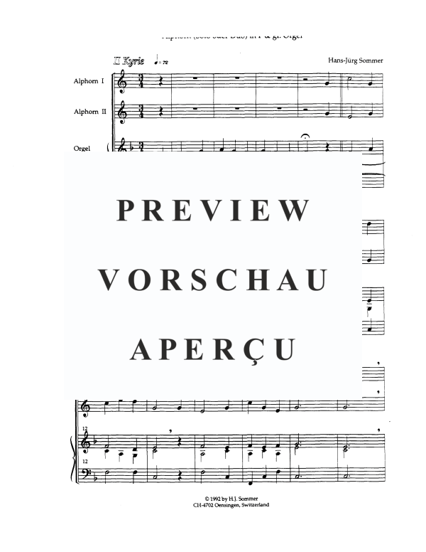 Product gallery: Page 6 of 11 Messe, , 1-2 Alphorns and Organ