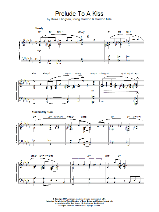 Product gallery: Page 1 of 1 Prelude To A Kiss, Duke Ellington
