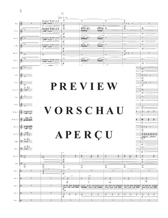 Product gallery: Page 6 of 21 Fanfares (complete set)  (Band oder Holzbläser Ensemble) , ,  (score and parts)