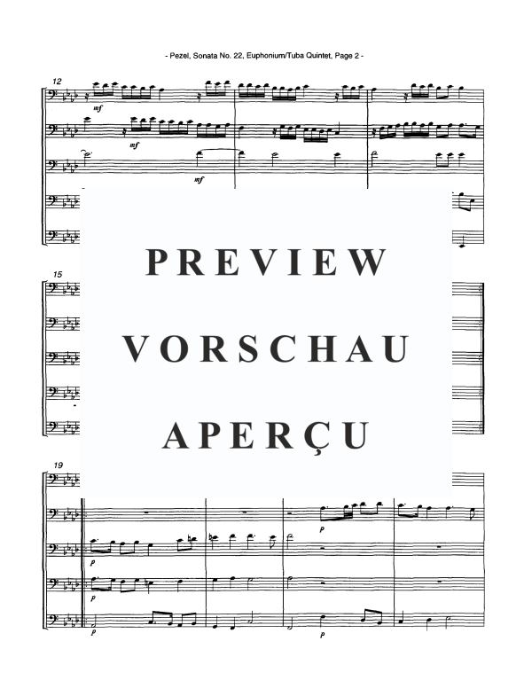 Produktgalerie: Seite 4 von 10 Sonata No. 22, , Tuba Quintett EEETT