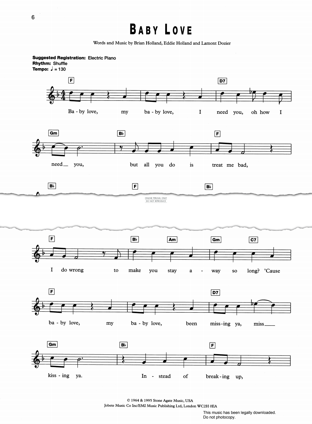 Product gallery: Page 1 of 1 Baby Love, Brian Holland