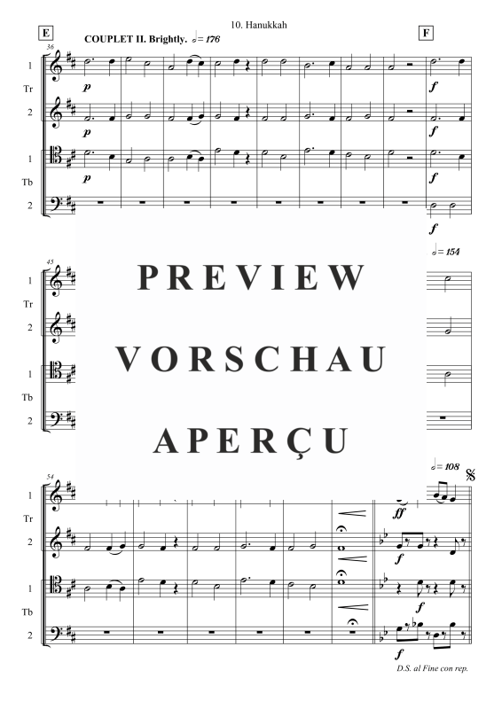 gallery: Hanukkah, , Posaunenchor - Flexible Besetzung