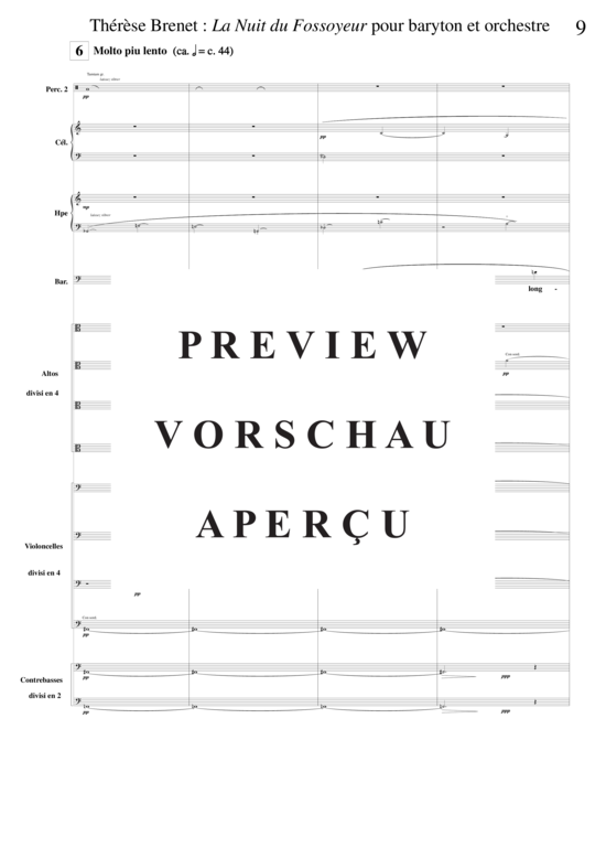 Product gallery: Page 14 of 21 La Nuit du Fossoyeur , , (baritone solo + orchestra)